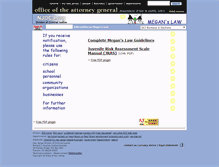 Tablet Screenshot of aboutmeganslaw.org